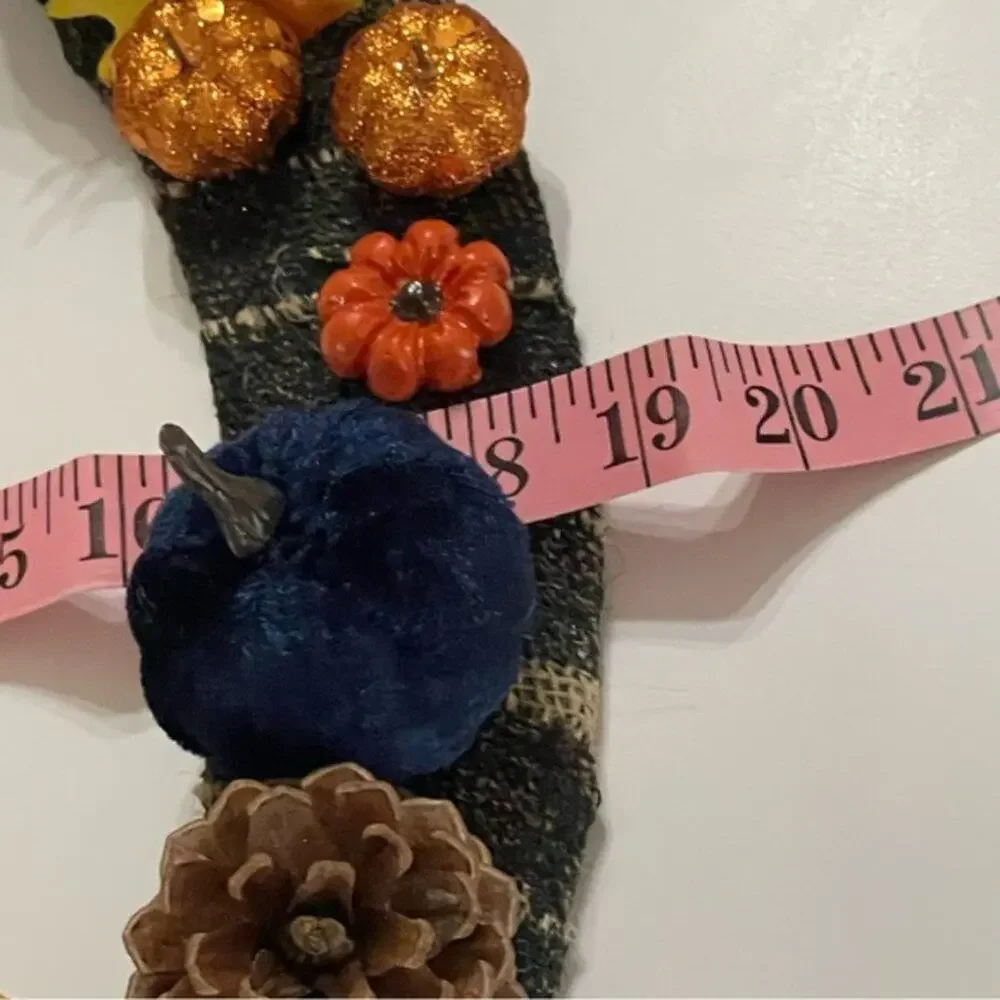 Happy Harvest Pumpkin Wreath Fall Autumn Decor 18